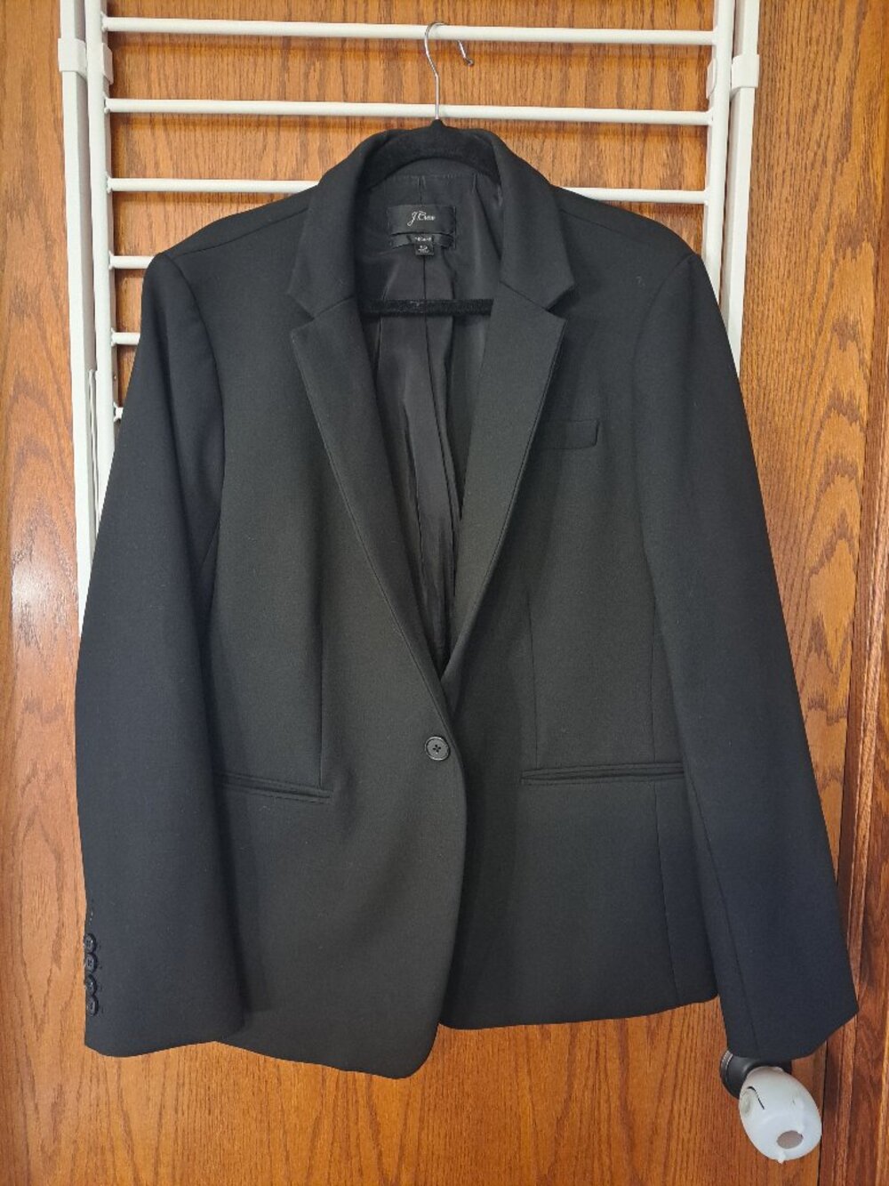J. Crew Regent Black One Button Blazer
